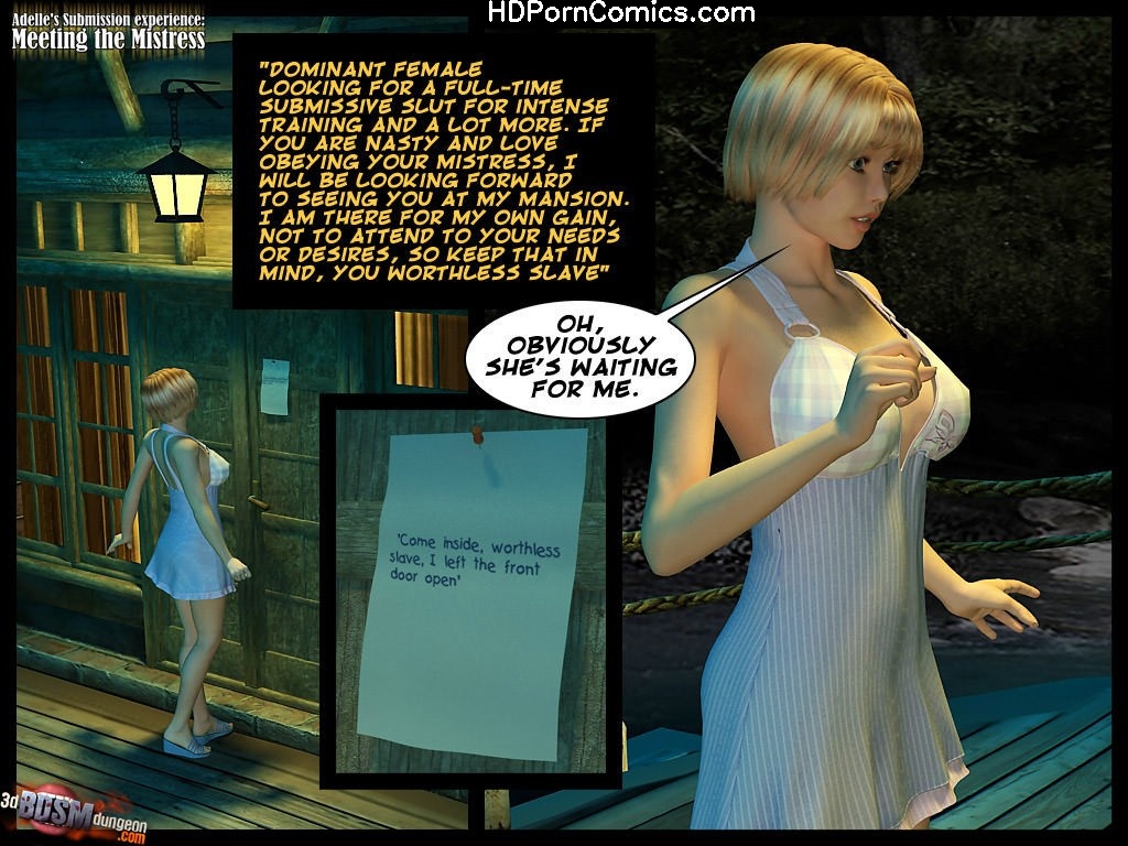 Adelles Submission Experience - Issue 1 - Meeting the Mistress Sex Comic |  HD Porn Comics