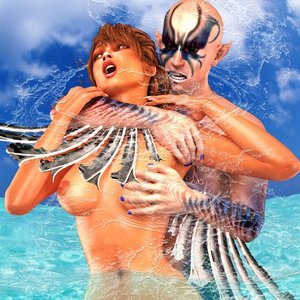 Aqua Monsters Fucking Cute Girls – Aquaman of the Caribbean Sex Comic sex 9