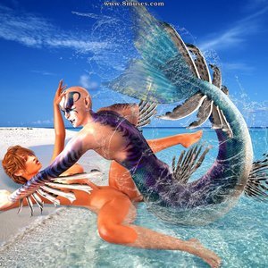 Aqua Monsters Fucking Cute Girls – Aquaman of the Caribbean Sex Comic sex 26