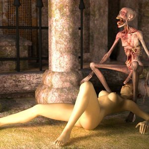 Monster Fucking Cute Girls – Naughty Skeleton Sex Comic sex 25