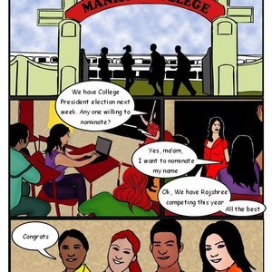 Kirtu Fan Series – College Election Sex Comic thumbnail 001
